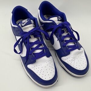 Nike Men’s sz 12 Blue/White Dunk Low Retro Lace-Up Sneakers DV0833-103